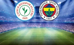 Çaykur Rizespor-Fenerbahçe maçında ilk 11’i belli oldu