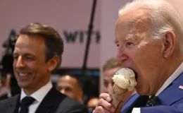 Dondurma yerken ateşkes açıklaması yapan Biden’a tepki yağıyor