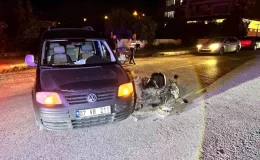 Antalya’da motosiklet ile otomobil çarpıştı: Motosiklet sürücüsü ağır yaralandı