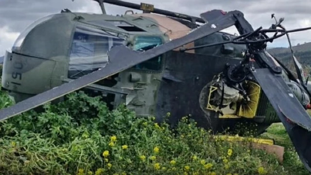 İzmir Urla’da askeri helikopter zorunlu iniş yaptı: 1 yaralı