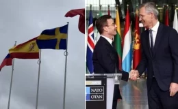 NATO’nun 32. üyesi olan İsveç’in bayrağı genel merkeze asıldı