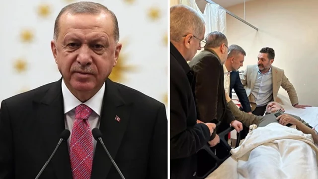Seçim broşürü dağıtırken saldırıya uğrayan yaşlı adama Cumhurbaşkanı Erdoğan’dan telefon
