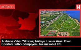 Trabzon Valisi Aziz Yıldırım, Yavuz Sultan Selim Anadolu Lisesi Futbol Takımını Kabul Etti