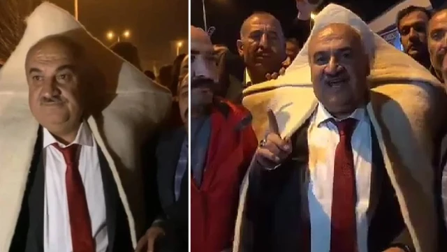 AK Partili başkanın “Çoban bile olamaz” dediği Yeniden Refahlı aday seçimi kazanınca kepenek giyip dolaştı