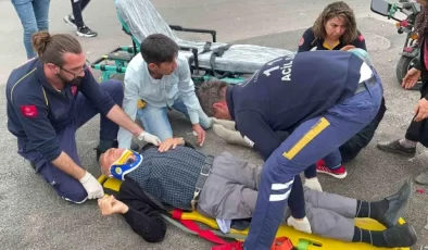 Aksaray’da Otomobil ile Elektrikli Bisiklet Çarpıştı: Yaşlı Çift Yaralandı