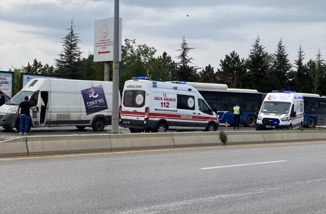 Ankara’da trafik kazası: 2 kişi yaralandı