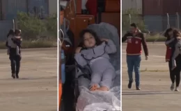 Antalya’daki teleferik kazasında çocukların kurtarıldığı an görüntülendi