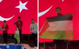 Avrupa Wushu Kung Fu Federasyonu, kürsüde Filistin bayrağı açan Necmettin Erbakan Akyüz’e soruşturma açtı