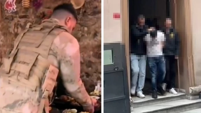 Beyoğlu’nda askeri üniforma ile müşterilere servis yapan şahıs tutuklandı