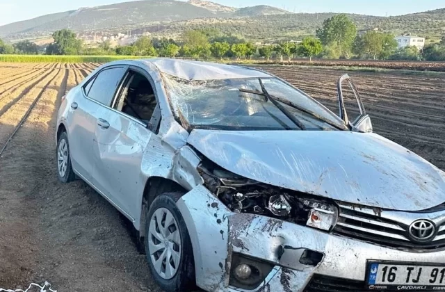 Bursa’da otomobil devrildi: 1 ölü, 2 yaralı