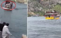 Halfeti’de 2 tur teknesi kafa kafaya çarpıştı, ziyaretçiler büyük korku yaşadı