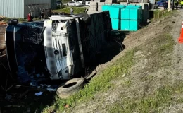 Malatya’da otomobille çarpışan otobüs devrildi: 19 yaralı