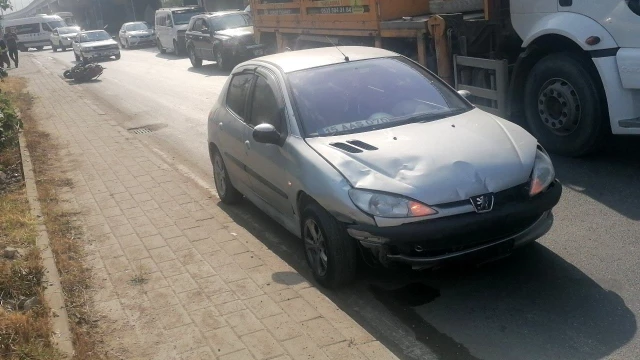 Manavgat’ta motosiklet ile otomobil çarpıştı: 1 yaralı