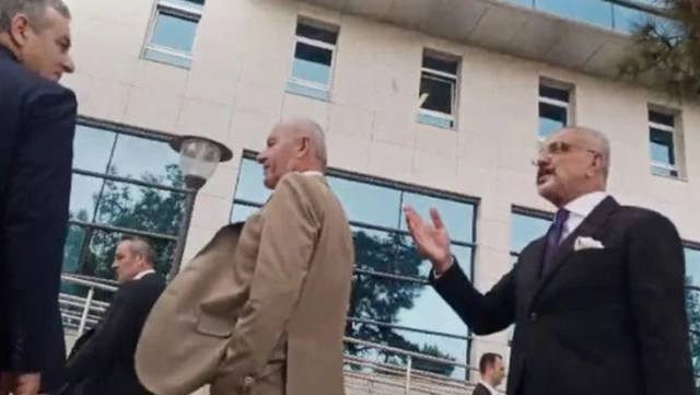 Meclis bahçesinde kavga! DSP’li Önder Aksakal ve DEM Partili Sırrı Sakık birbirine girdi