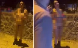 Şanlıurfa’da genç bir kadın sokak ortasında çırılçıplak görüntülendi