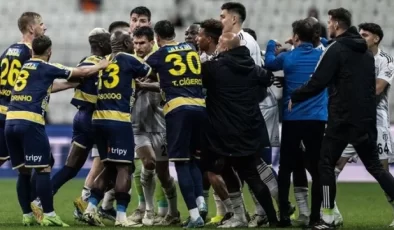 Son dakikalarda ortalık karıştı! Beşiktaş Ankaragücü maçında futbolcular birbirine girdi