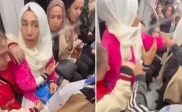 Ümraniye metrosunda kadın yolcular kavga etti! Yüzüne tokat atıp hakaretler savurdu