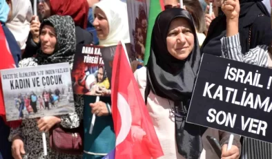 AK Parti Genel Merkez Kadın Kolları İsrail’i Protesto Etti