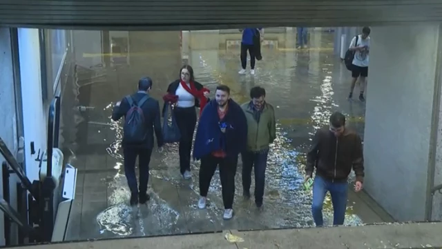 Ankara’da kuvvetli sağanak! Metroyu su bastı
