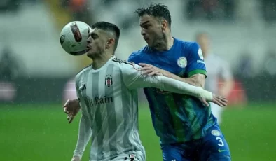 Beşiktaş, Çaykur Rizespor’u 3-2 mağlup etti