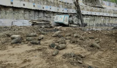 Beyoğlu’nda okul inşaatında havan topları bulundu