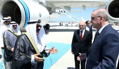 Cumhurbaşkanı Erdoğan, Kuveyt Devlet Emiri’ni karşıladı
