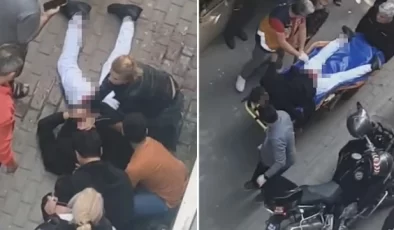 Genç kadın sokak ortasında dehşet saçtı! Sinirlendiği sevgilisini sırtından defalarca bıçakladı