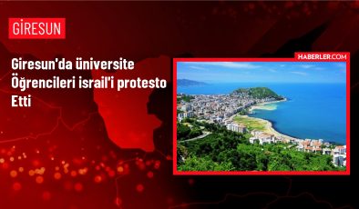 Giresun Üniversitesi Öğrencileri İsrail’in Gazze’ye Saldırılarını Protesto Etti