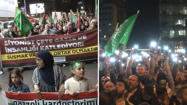İstanbul’da İsrail Başkonsolosluğu önünde protesto
