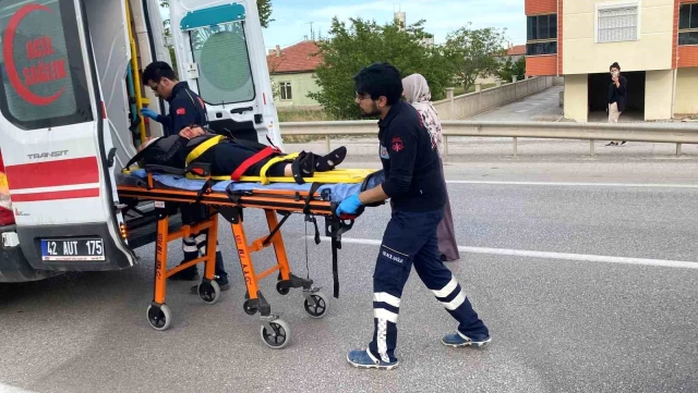 Konya’da üç tekerlekli bisiklet ile otomobil çarpıştı, 1 kişi yaralandı