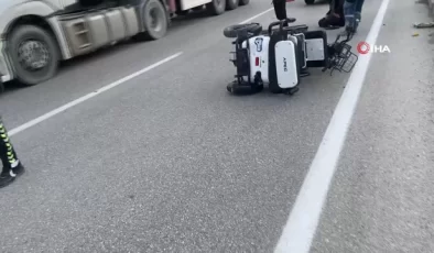 Konya’da üç tekerlekli bisiklet otomobil ile çarpıştı: 1 yaralı
