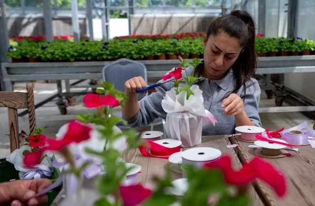 Meclis Bahçesinde Üretilen Çiçekler Anneler Günü İçin Tasarlandı