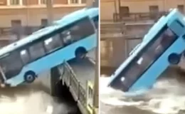 Rusya’da yolcu otobüsü nehre uçtu: 7 kişi hayatını kaybetti