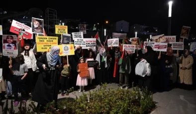 Trabzon’da İsrail’in Gazze’ye saldırılarına tepki