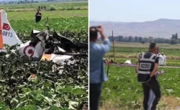 2 pilotun şehit olduğu uçak kazasından ilk görüntüler
