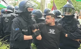 Almanya’da sokaklar alev alev! Göstericilerle polis çatıştı: Çok sayıda gözaltı var