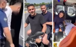 Ambulansı durdurarak hasta kontrolü yapan magandalar yakalandı