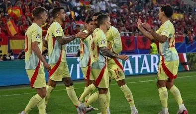 Arnavutluk’u 1-0 yenen İspanya, puan kaybetmeden son 16’ya yükseldi