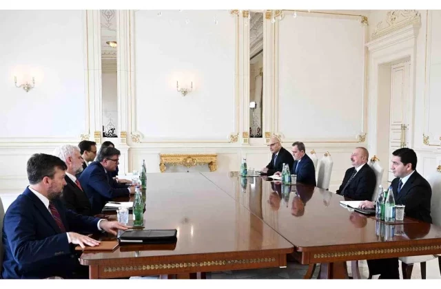 Azerbaycan Cumhurbaşkanı İlham Aliyev, ABD Dışişleri Bakan Yardımcısı James O’Brien’ı kabul etti