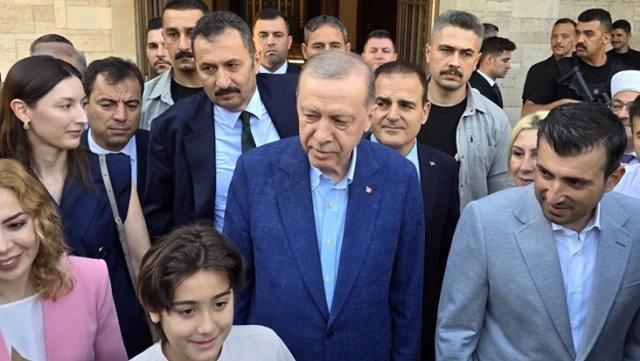 Cumhurbaşkanı Erdoğan bayram namazını Marmaris’te kıldı