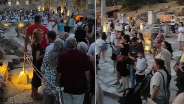 Efes Antik Kenti’nde özel davet skandalı! Türk vatandaşlarını içeriye sokmadılar