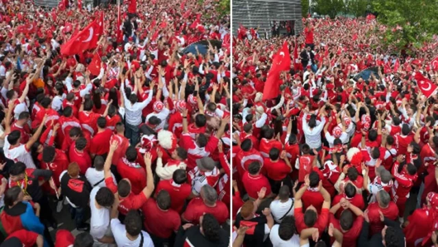 Tüyler diken diken! Türk taraftarlar, Dortmund’u kırmızı-beyaza boyadı