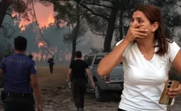 Alevler yerleşim yerlerine sıçramak üzereydi! İzmir’de 20 saattir süren orman yangını kontrol altına alındı