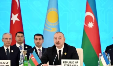 Azerbaycan Cumhurbaşkanı İlham Aliyev, Türk Devletleri Teşkilatı Devlet Başkanları Gayrıresmi Zirvesi’nde konuştu