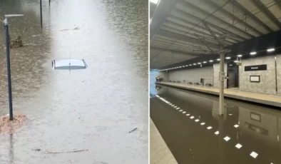 Bursa sular altında! Seyir halindeki araçlar kayboldu, metrolar kapalı havuza döndü