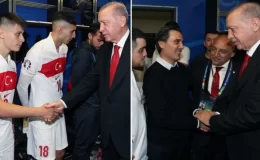 Cumhurbaşkanı Erdoğan maç sonu soyunma odasına indi: Siz bizim şampiyonumuzsunuz