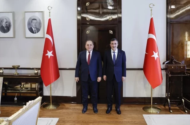 Cumhurbaşkanı Yardımcısı Cevdet Yılmaz, Yargıtay Başkanı Ömer Kerkez’i kabul etti
