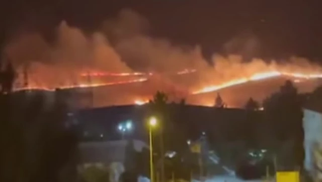 Diyarbakır Silvan’da anız yangını çıktı, alevler bir mahalleyi tehdit ediyor