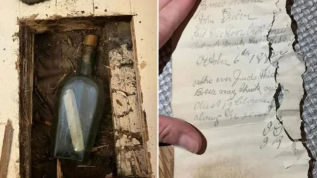 Dünyanın en eski şişe mesajı, okyanusa bırakılmasından 150 yıl sonra kıyıya vurdu