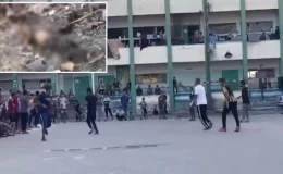 Futbol oynadıkları sırada vurmuşlar! İsrail’in okul saldırısına ilişkin görüntüler ortaya çıktı